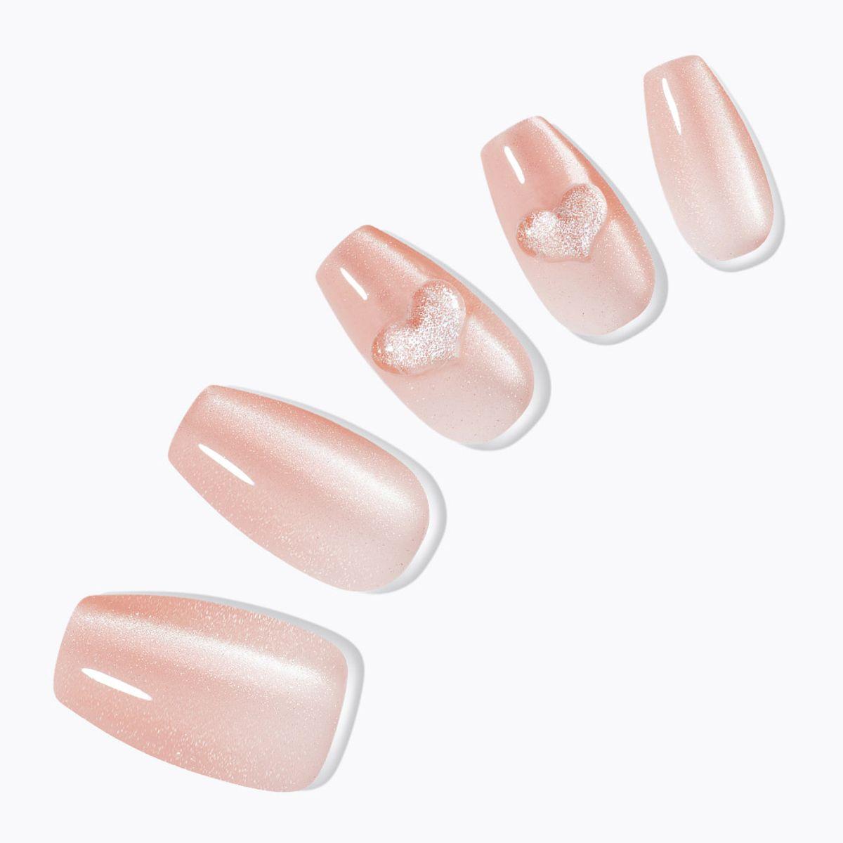 Dashing Diva Magic Press Sugar Heart (Coffin) Nail Tips