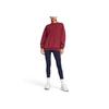 Under Armour Icon FW24 Pullover Round Neck Drop Shoulder Fashion Long Sleeve Sweatshirt Women sweatshirt Flame-Red 1386486-625