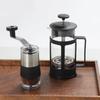 Nuovo mini agitatore manuale per macinazione dei chicchi di caffè in acciaio inossidabile con anima in ceramica, macchina per caffè visiva