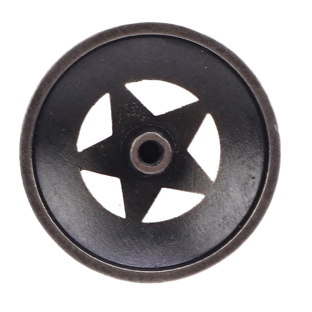 10 Sets Rivets Screws Gunmetal 28mm Hollow Five Pointed Star Rivet and 4.5mm Crossed Screw for Leath