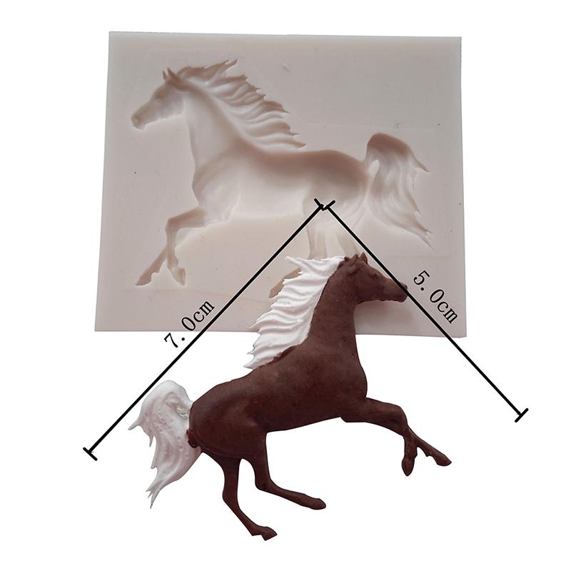 Silicone Mold Horse Candy Chocolate Fondant Molds Cake  Decorating Soap Tool