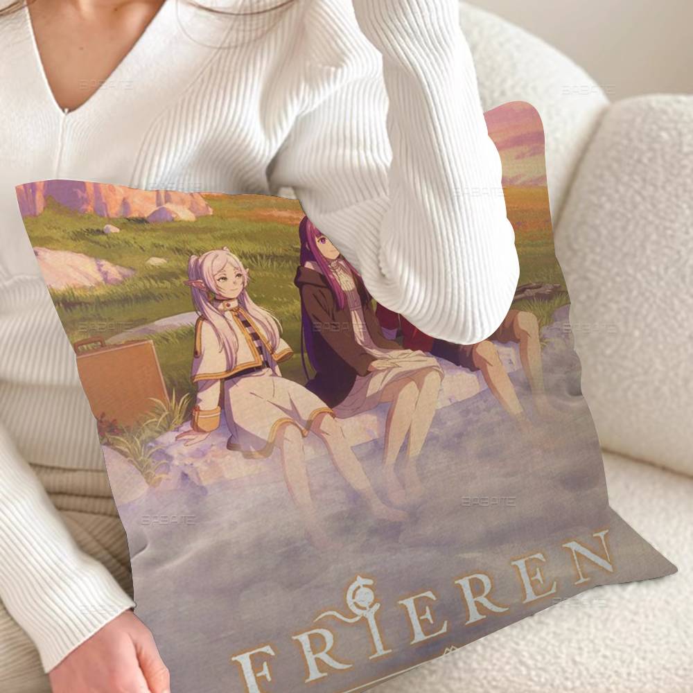 Frieren Beyond Journey's End Pillow Anime Pillow Sofa Bed Head Pillow Cover Cushion Cover 45x45 cm Fashion