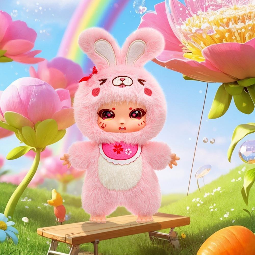 

Brightly Colored Animal Series Plush Toy Big Eyes Vinyl Figurine Dolls Sleep Aid Style 1