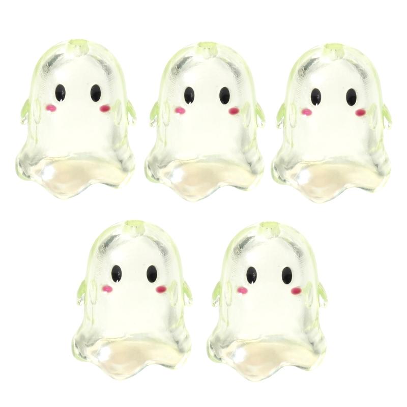 5 Pack Acrylic Specter Shape Beads Clear Handmade Beads Bracelet Craft Finding for Jewelry Making Crafting and Decorations