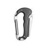 All-aluminum D-shaped Carabiner with Dual-opening Knife, Quick-release Lock, and Multi-functional Buckle for Climbing and Camping.