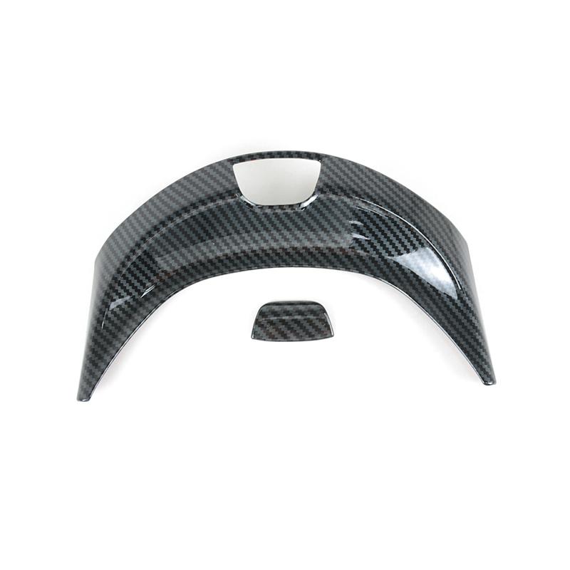 For Mercedes Benz E Class W213 2017- Car Console Armrest Box Button Frame Cover Sticker Carbon Fiber Color Interior Decals