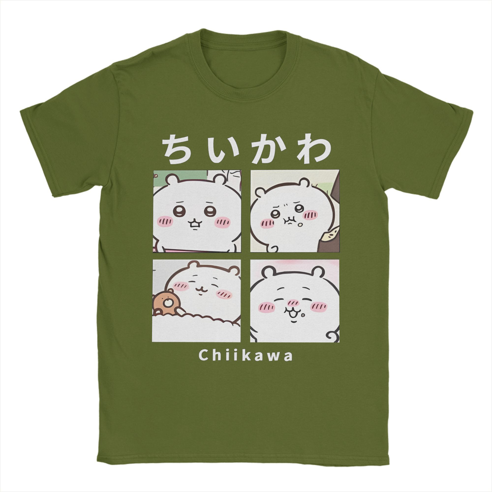 

Harajuku T-Shirt Summer Chiikawa Novelty T Shirts Meme Cotton Tee Shirt for Couple Y2K Funny Cheap Short Sleeve Tees 3XL