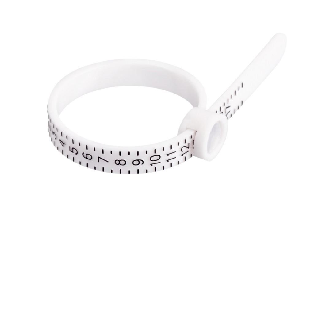 Portable Finger Size Measuring Tool with Magnifier Ring