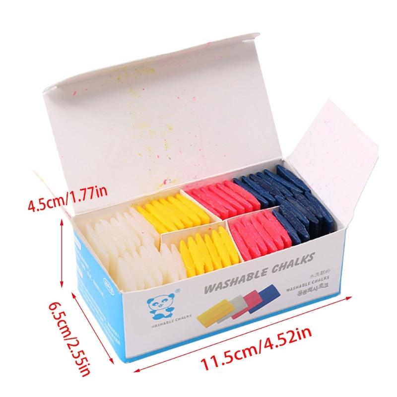 50Pcs Colored Tailor's Chalk Set Ergonomic Grip Dressmaking Chalk Sewing Marking Tool for Fabric Marking Tailoring