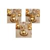 European Wrought Iron Christmas Candlestick Golden Hollow Five-pointed Star Table Decoration
