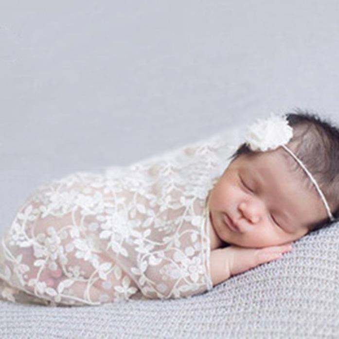 Newborn  Maternity  Props Baby  Po Props Pography Quilt With Headband