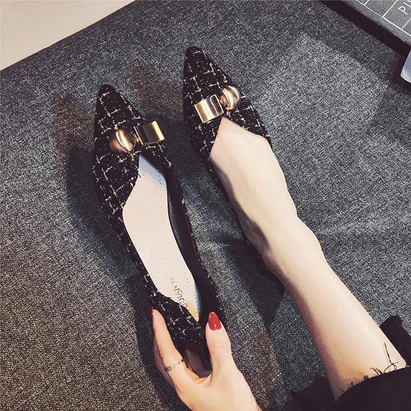 

Fashion Flat Shoes for Women Spring Autumn 2025 New Pointed Shallow Flat Scoop Shoes Plus Size Women s Shoes 42 43 44 loafers women 33 чёрный