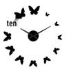 DIY Butterfly Cartoon Acrylic Silent Wall Clock – Creative Home Décor Sticker Clock