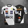 Lando Norris NR 4 2025 nowa koszulka z krótkim rękawem w stylu wyścigowym, kombinezon do sportów ekstremalnych, oddychająca koszulka sportowa z krótkim rękawem