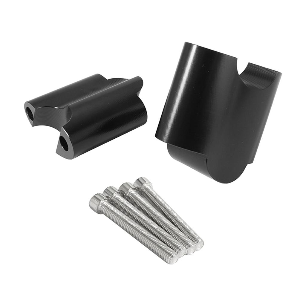 2x CNC Handlebar Riser Clamp for Harley XL 1200x Forty-Eight 2010-2017