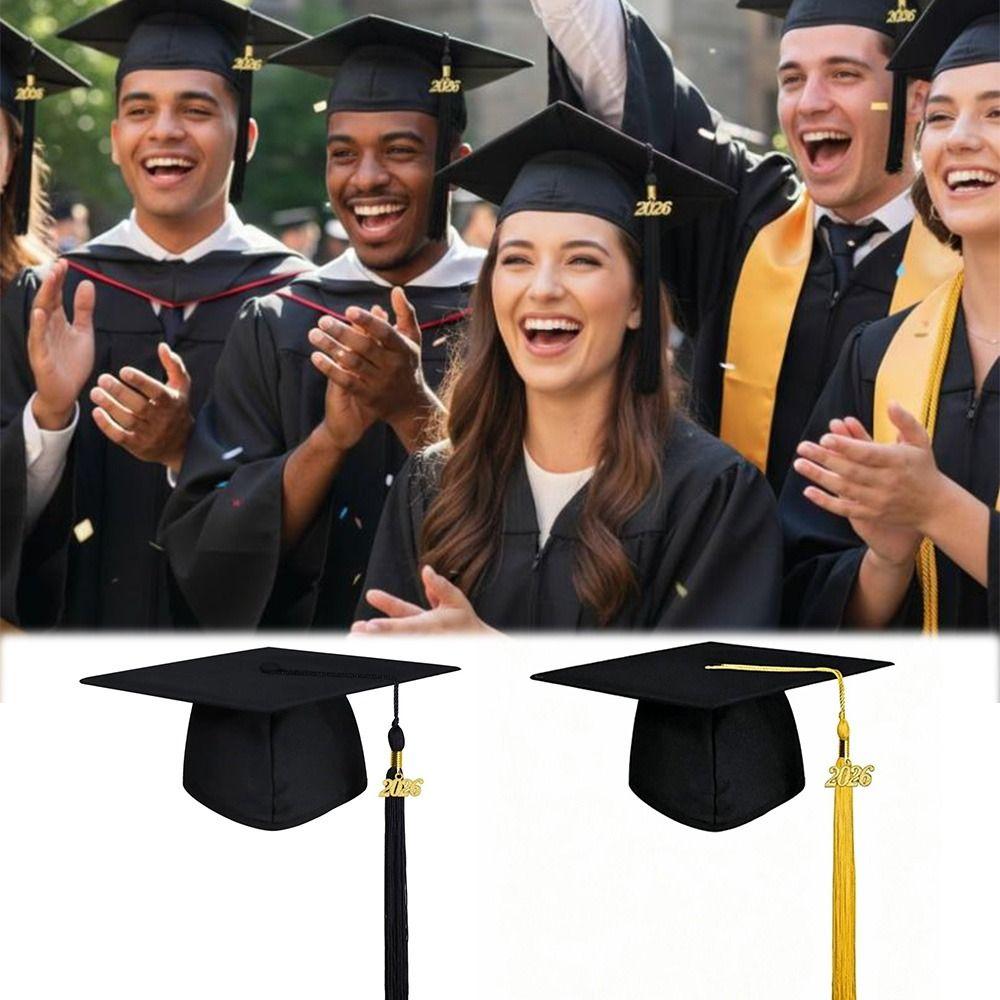 Breathable Matte 2026 Graduation Cap DIY Bachelor Academic Hat  College Graduations
