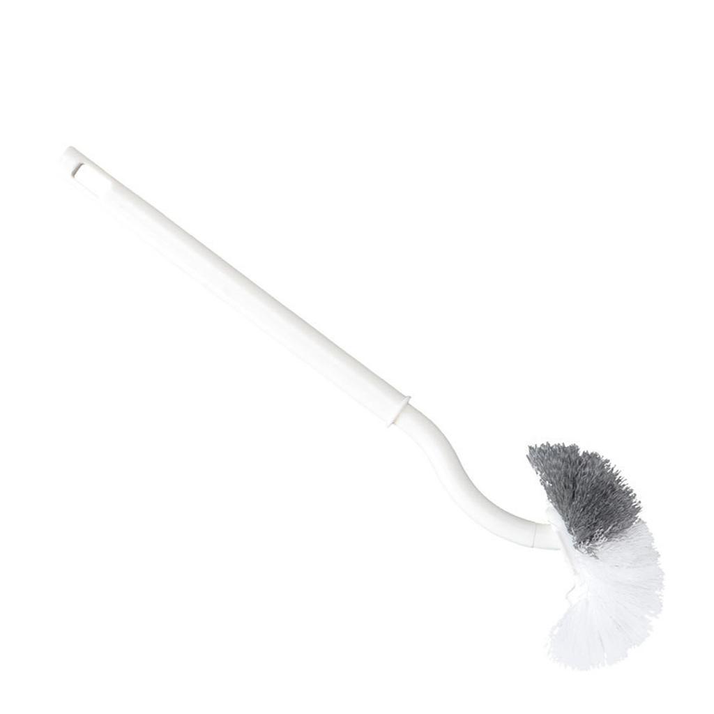 S Shaped Toilet Brush Hanging Hole Space Saving Toilet Multifunctional Scrub Brush for Bathroom Household