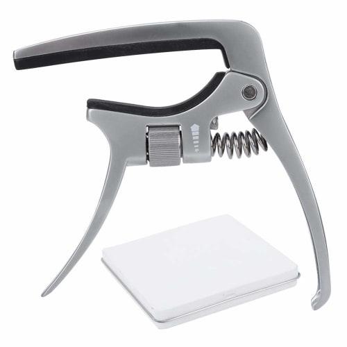 Silver Guitar Capo with Adjustable Screw, Durable and Rust-Resistant Metal Capo for Acoustic, Classical, and Electric Guitars, Universal Guitar Capo