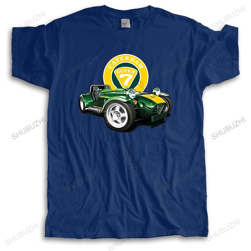Męski bawełniany t-shirt letni casualowy t-shirt Odzież Markowa CATERHAM SUPER 7 Wysokiej Jakości top prezent Męski T-SHIRT z Krótkim Rękawem