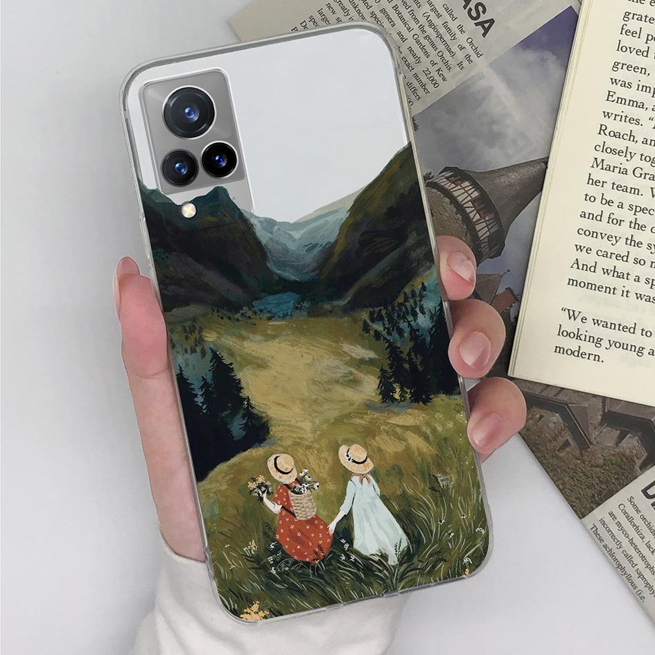 For Vivo V21 V27 S1 V15 V19 V17 Pro S10 S12 S15 S16 Pro Phone Case Cover Fashion Boy Girl Protective Transparent Soft Silicone TPU For Vivo Bumper