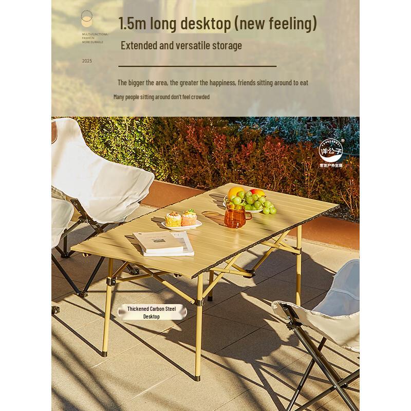 YiYaYun Outdoor Folding Camping Table and Chair Set