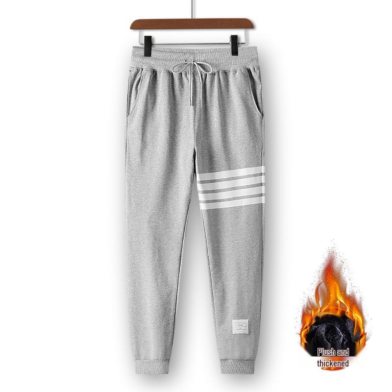Men's Tide Brand Four-Stripe Casual Jogger Sweatpants - Trendy, Versatile Cotton for Spring and Autumn