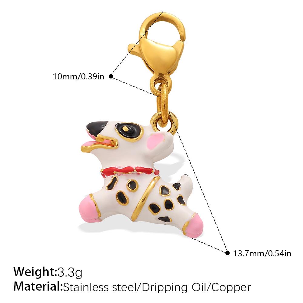 Cute Cartoon Three-Dimensional Bear Tiger Animal Series Lobster Buckle Pendant Diy Painted Jewelry Accessories