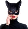 Movie Sexy Cat Woman Cosplay Latex Mask Superhero Movie Cosplay Costume Half Face Black Masks Masquerade Halloween Party Props