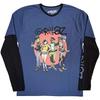 Gorillaz Unisex Adult Group Circle Layered Long-Sleeved T-Shirt