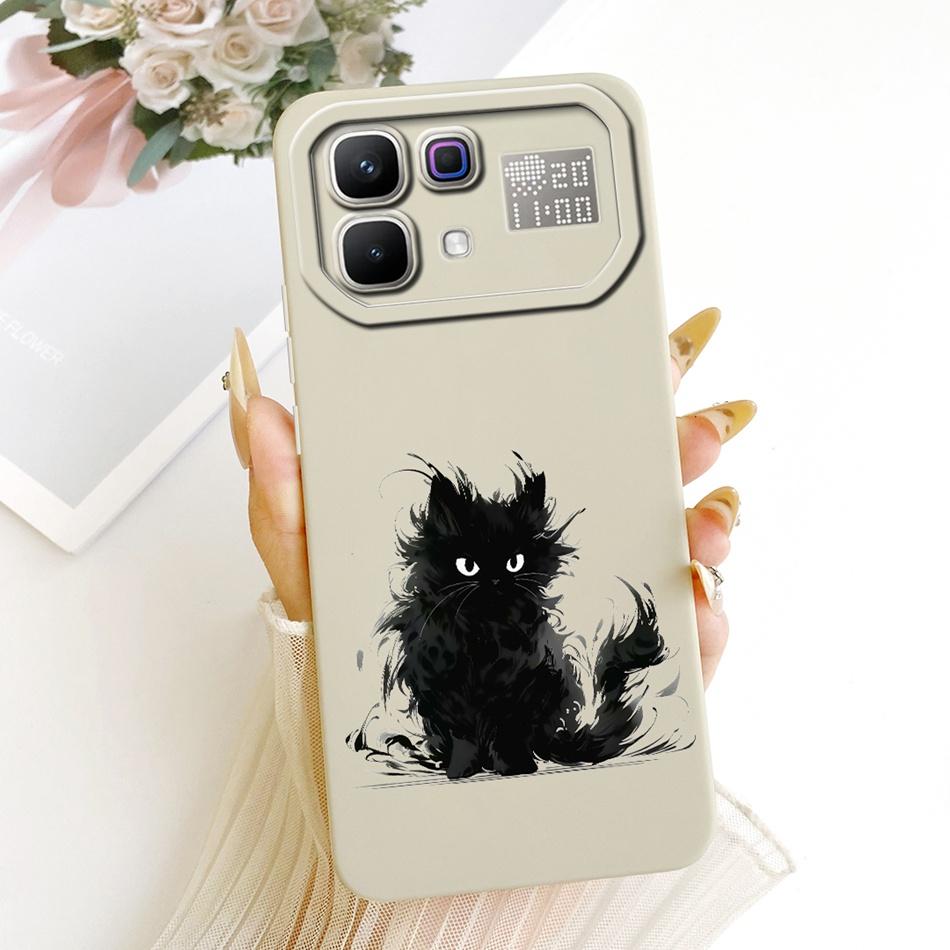 For Infinix Note 60 Pro Note60 Cute Cat Flower Cartoon Phone Case For Infinix Note 60 60Pro 5G Soft Silicone Covers Bumpers