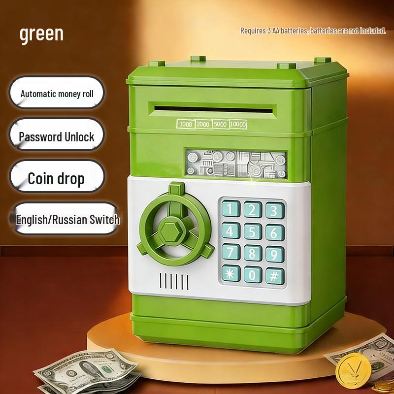Large Capacity Piggy Bank with Password Lock – Savings Jar and Toy for Kids