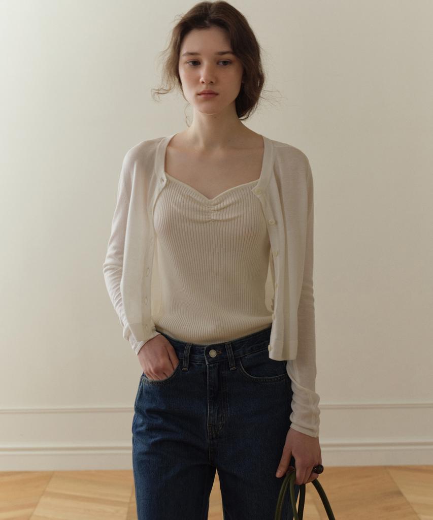 Poyueoaijeuonli Moire Knit Sleeveless (4 Colors)