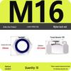 4.8-Grade Galvanized Black Nylon Anti-Loosening Self-Locking Nut for M3-M10 Threads