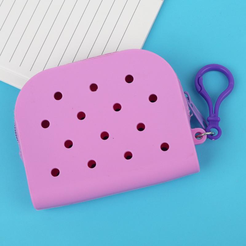 Cartoon Solid Color Silicone Hole Bags And Coordinates Cute Waterproof Bags