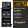 Fensterschalter vorne Antriebsseite 315.1HZ Kompatibel mit 2003-2007 Honda Accord DX LX SE Limousine 4-Türer 2.4L 3.0L, Ersatz für 35750-SDA-HO7 Haupt