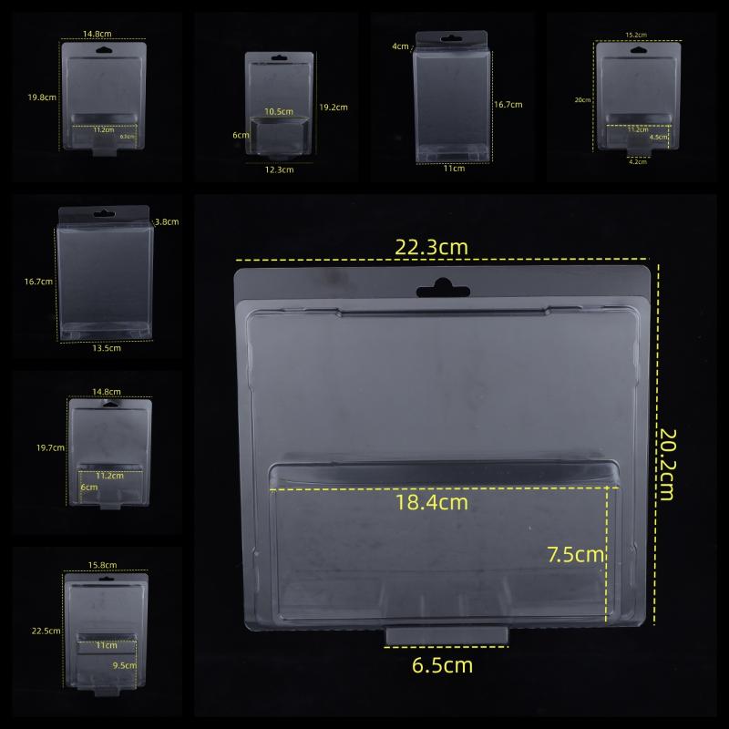 1/5Pcs Sliding Card Plastic Blister Packaging With Card Insert Wind Fire Wheel Folding Vacuum Molding Pvc Toy Car Packaging Box
