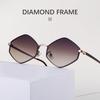 Y2K Sun Glasses Metal Frame Shades Eyewear Classic Polygon Sunglasses  Photography