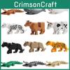 Mini Leopard Crocodile And Shark Animal Building Blocks Set 12 Pieces Of Educational Plastic Toys For Kids
