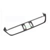 For Toy Ota RAV4   Silver  Carbon Fiber Style Interior Middle Center Console Air Condition Vent Outlet Cover Trim