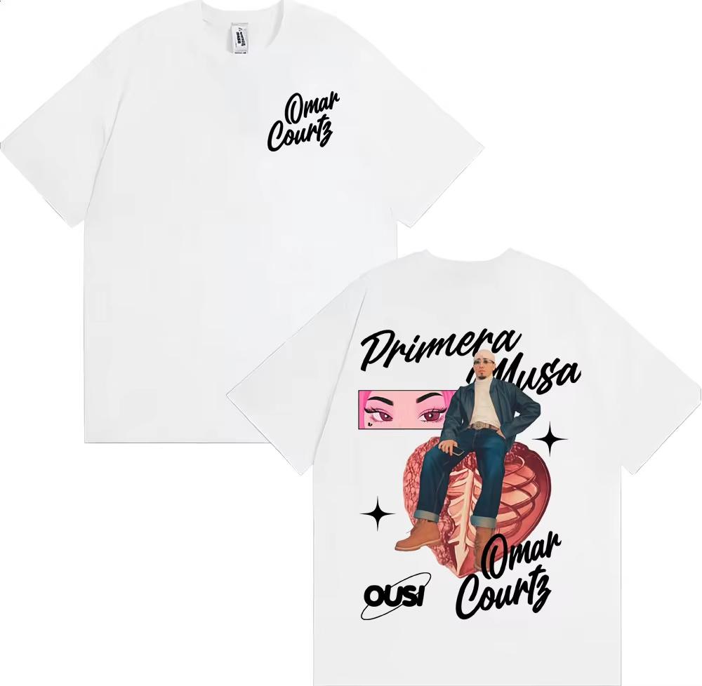 Omar Courtz Primera Musa Album 2025 Graphic T-shirt Fashion Hip Hop Pop Music T Shirts Men Women Summer Top Male Cotton T Shirt
