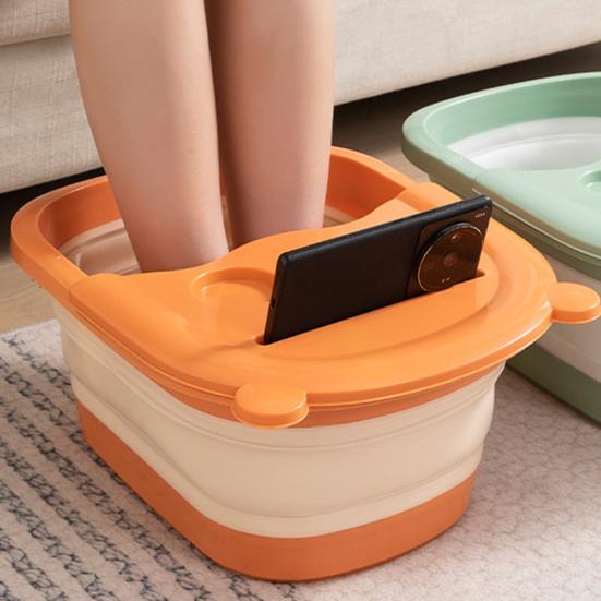 Folding Foot Bath Basin Space-saving Foot Relaxation Tub Massage Foot