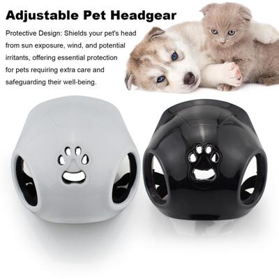 Huisdierhelm met oorgaten Veiligheidshoed voor honden Winddicht Verstelbare puppy Motorhelm