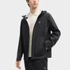 Fila Heritage Fashion Casual Woven Hooded Loose Long Sleeve Jacket Men Jacket Black F11M528704F-BK