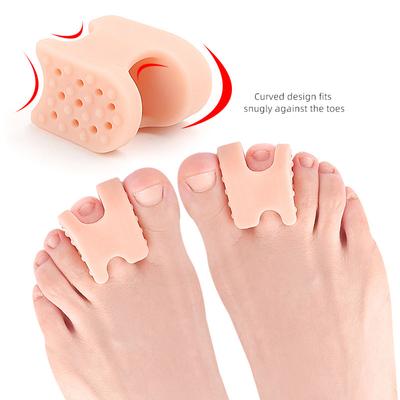 SEBS Thickened Single-Hole Toe Splitter – Soft Foot Separator Clip for Hallux Valgus Correction and Overlapping Toe Alignment