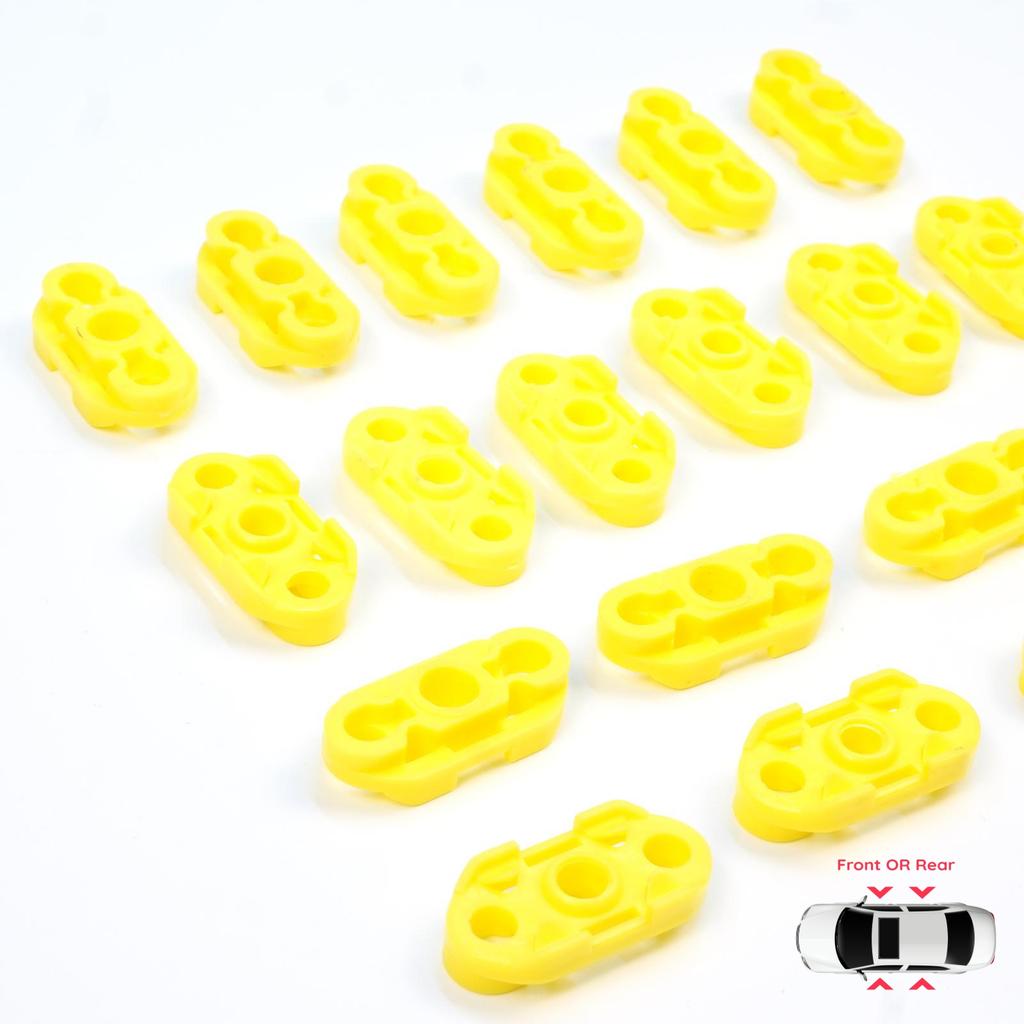 EWR19-2 20 Pieces Window Regulator Guide Clips for Buick Pontiac Oldsmobile Impala Cadillac GM Saab 20369894 20369895
