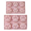 Cat Paw Silicone Mold Food-Grade Chocolate Mousse Cake Mold Easy-Release Reusable Baking Mold for DIY Dessert Soap Decompression Toy