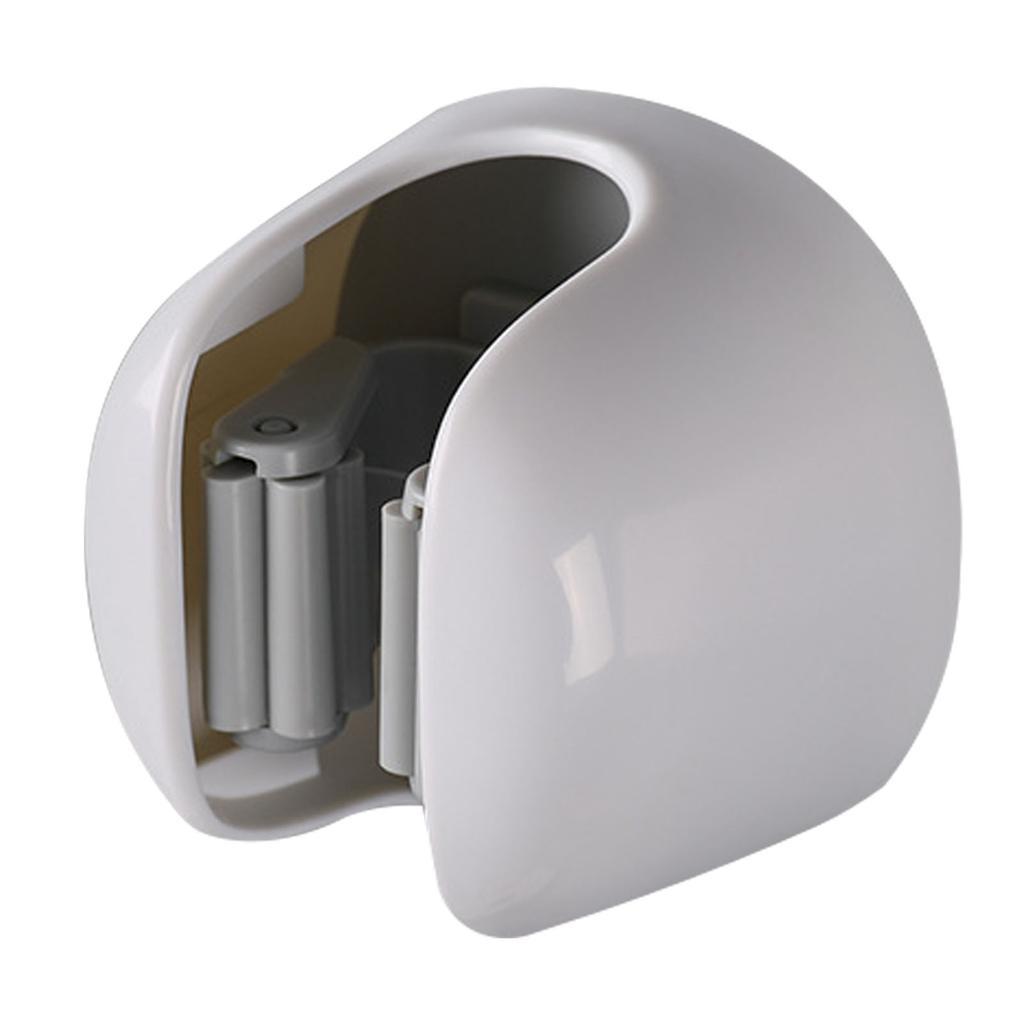 Mop Holder Wall Mount No Drilling Secure Fixation Anti Falling Mop Broom Hanger for Bathroom