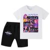 WA1225 Kids Boys Girls Kpop Rumi Zoey Mira Print Short Sleeves T-shirt Shorts Pants Sets