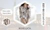 Sheer Floral Blouse with Botanical Round Drawstring Loose and Covers Upper Size S ROSELUCA. Women's 3/4 Sleeves, Print, Neck, Detail, Lightweight,