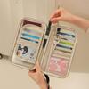 Unisex Passport and Ticket Holder, Anti-theft Multifunctional Travel Document and Credit Card Bag